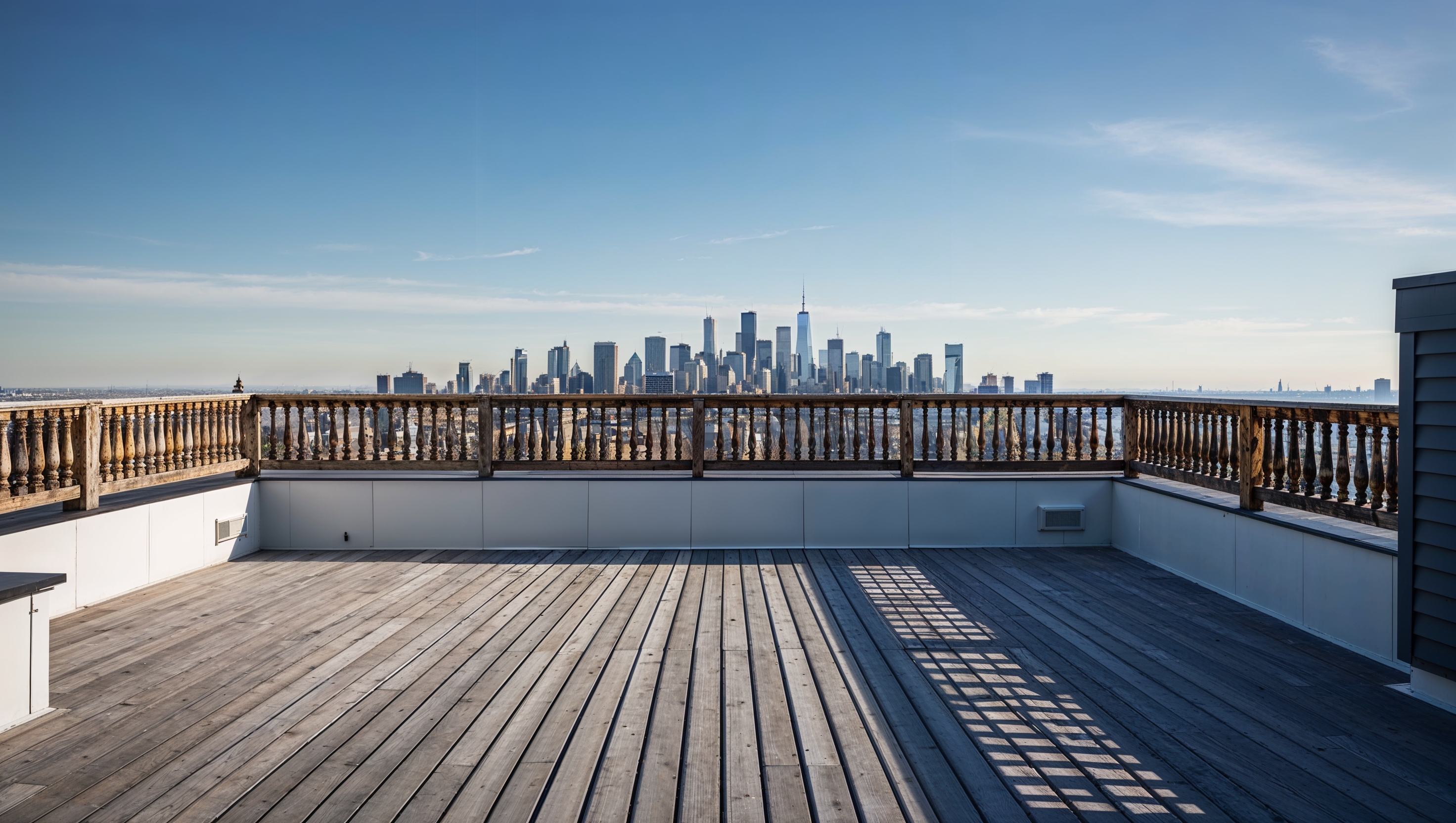 cable railings before replacement photograph