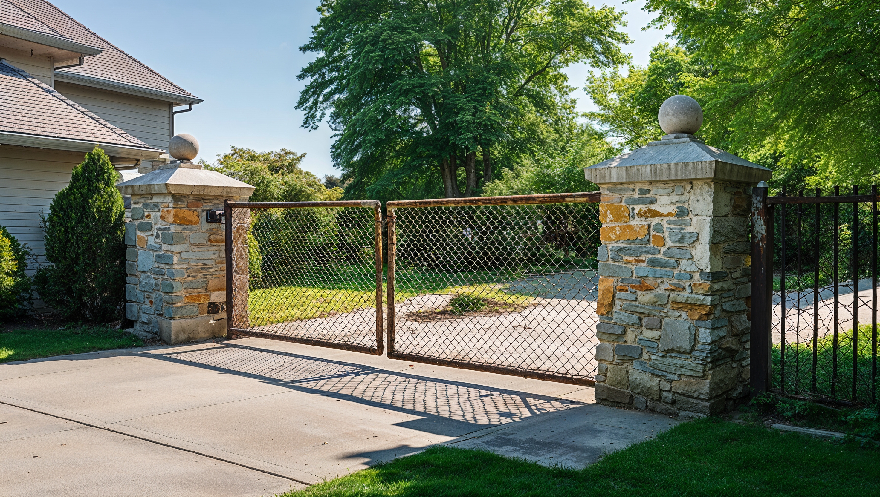 custom gates before replacement photograph