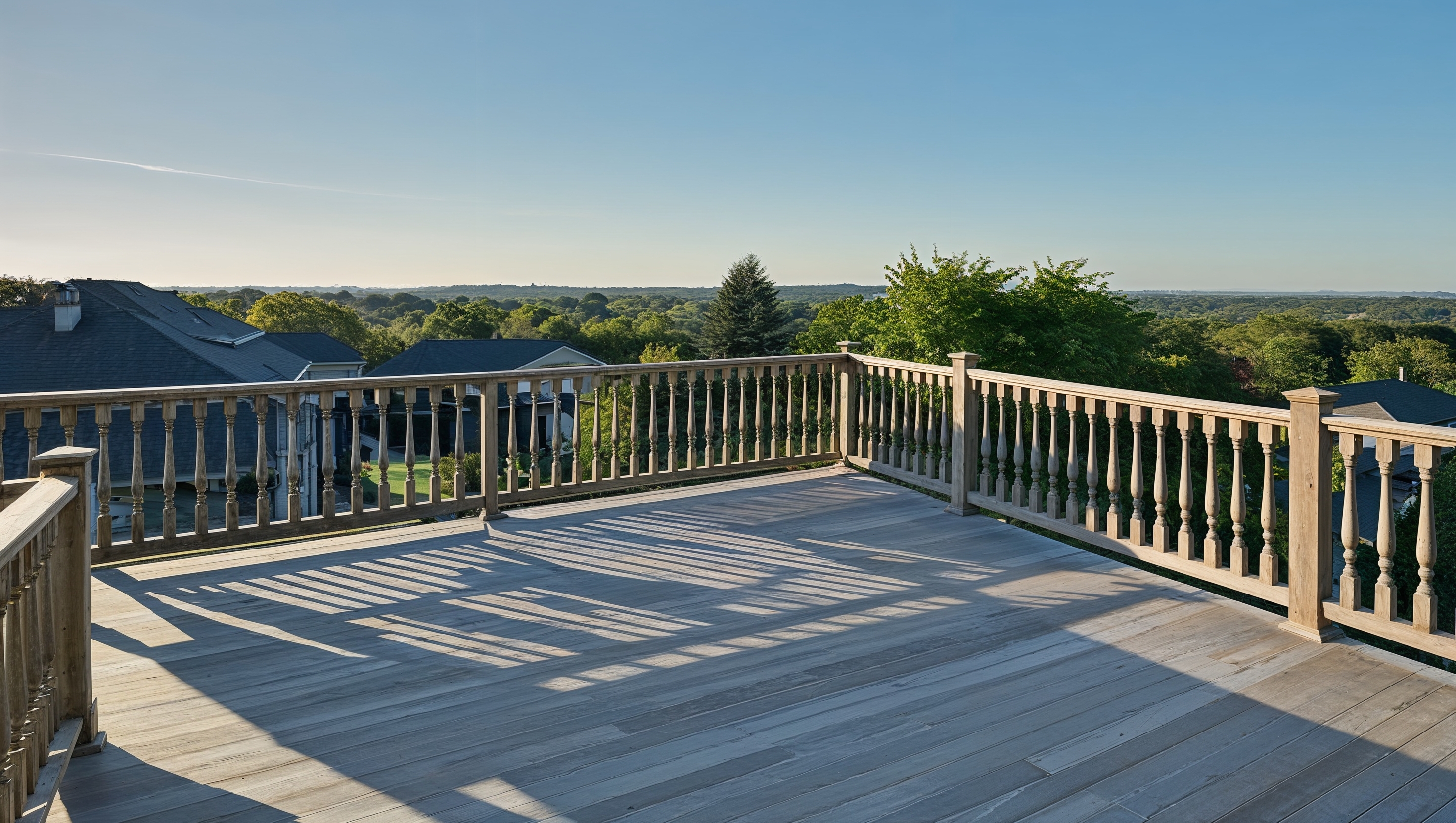 glass railings before replacement photograph